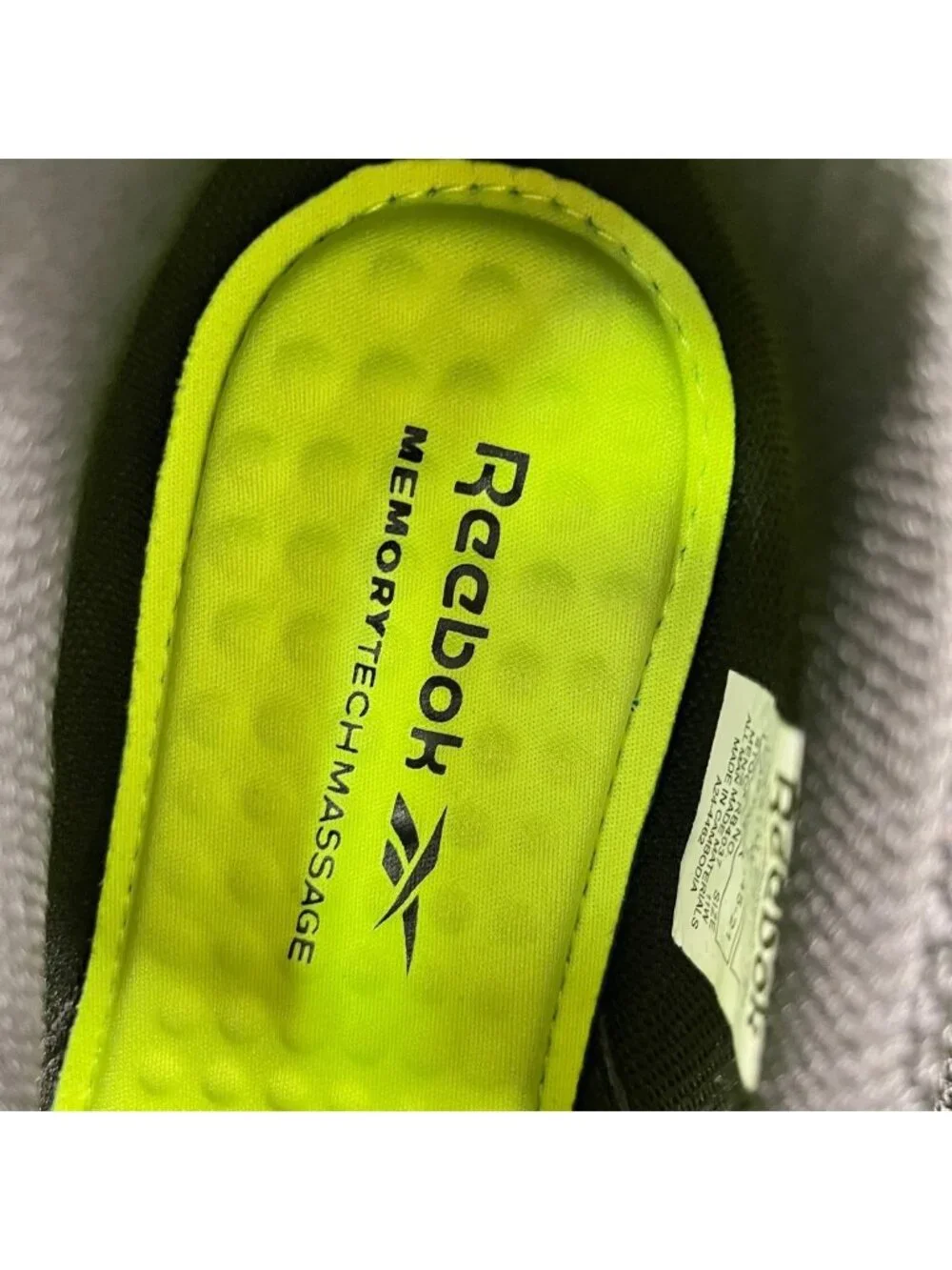 Reebok Sublite Cushion Mens Size 11E Black Gray Alloy Toe Safety Work Shoes